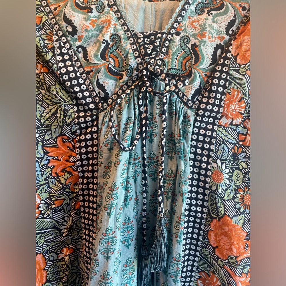 Anthropologie Floral Mini Swing Dress - Picture 5 of 8